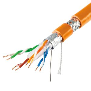Vezeték SF/UTP fali Cat.6A (500m) BC - 4P 23AWG SOLID - Fluke pass
