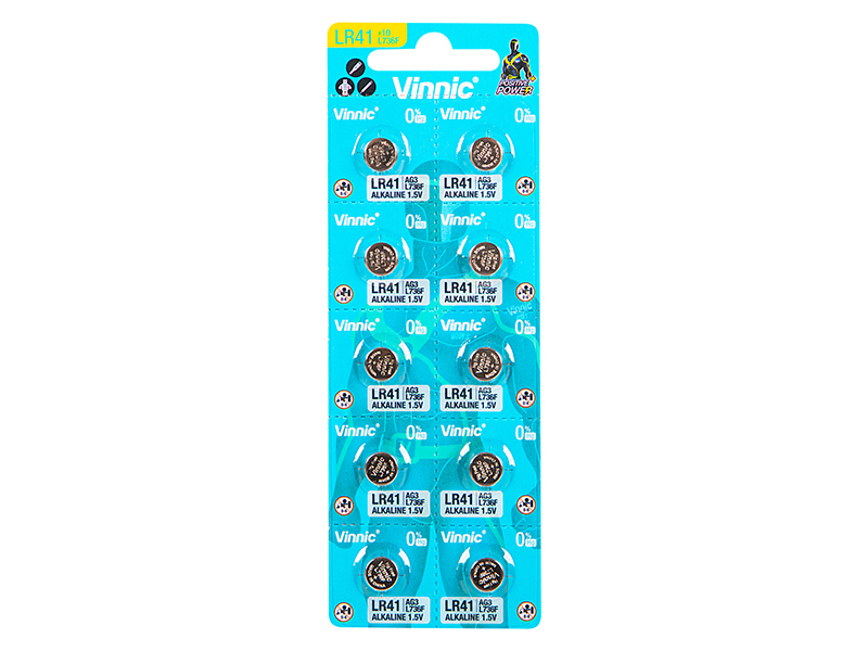 Bateria AG 3 blister L736 LR41 Vinnic